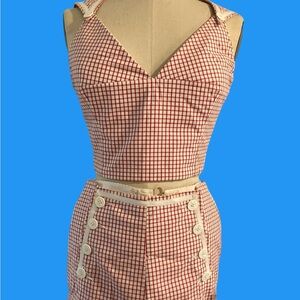 “ sailor “ top and pant , oneofakind handmade